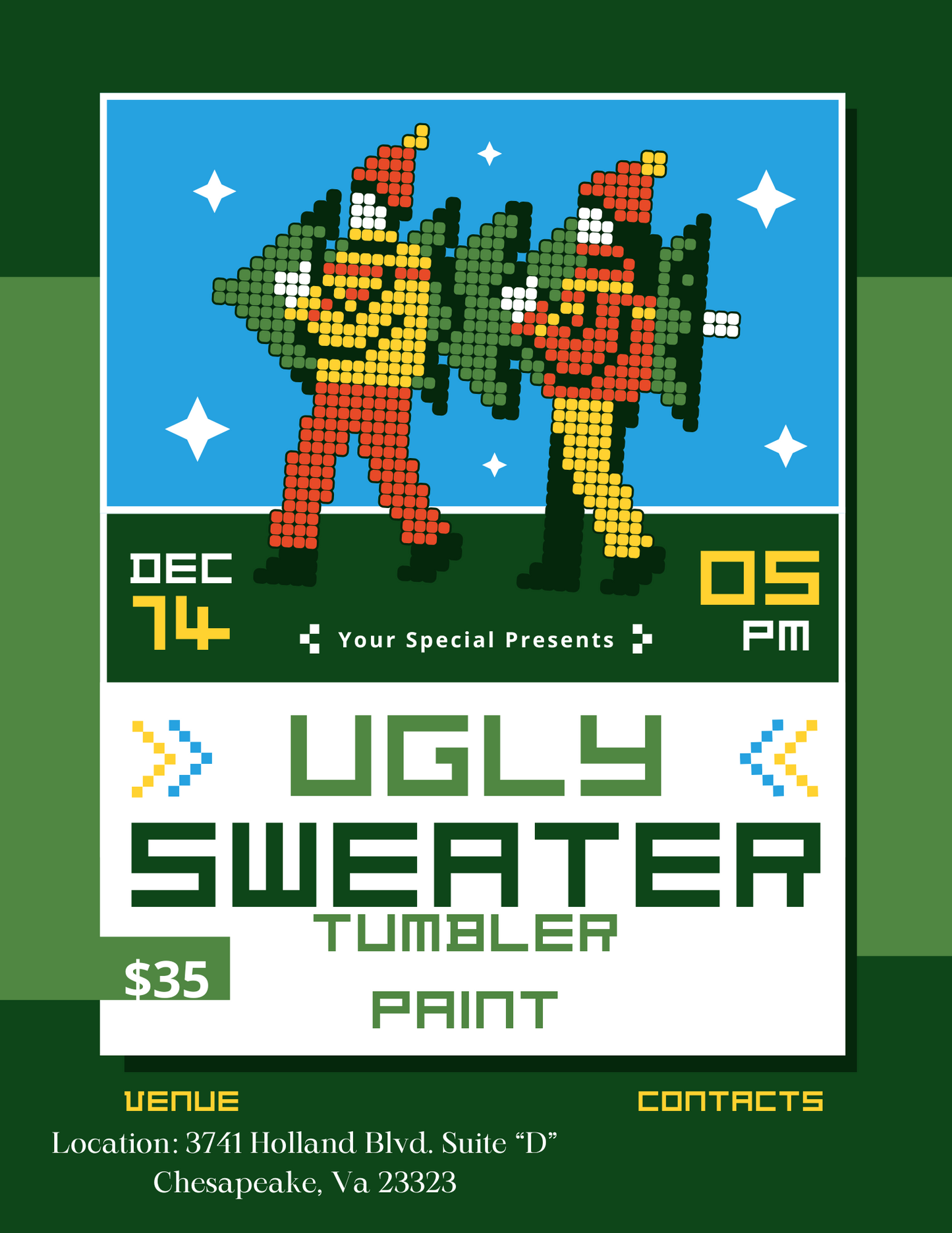 Ugly Sweater Tumbler Paint